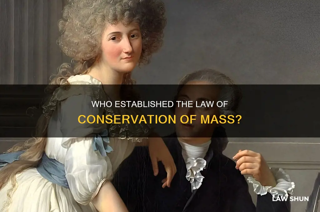 who esta blasibed the law of conservation of mass