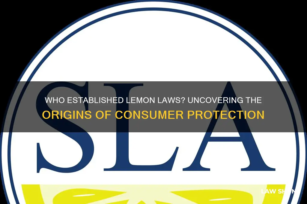 who established lemon laws