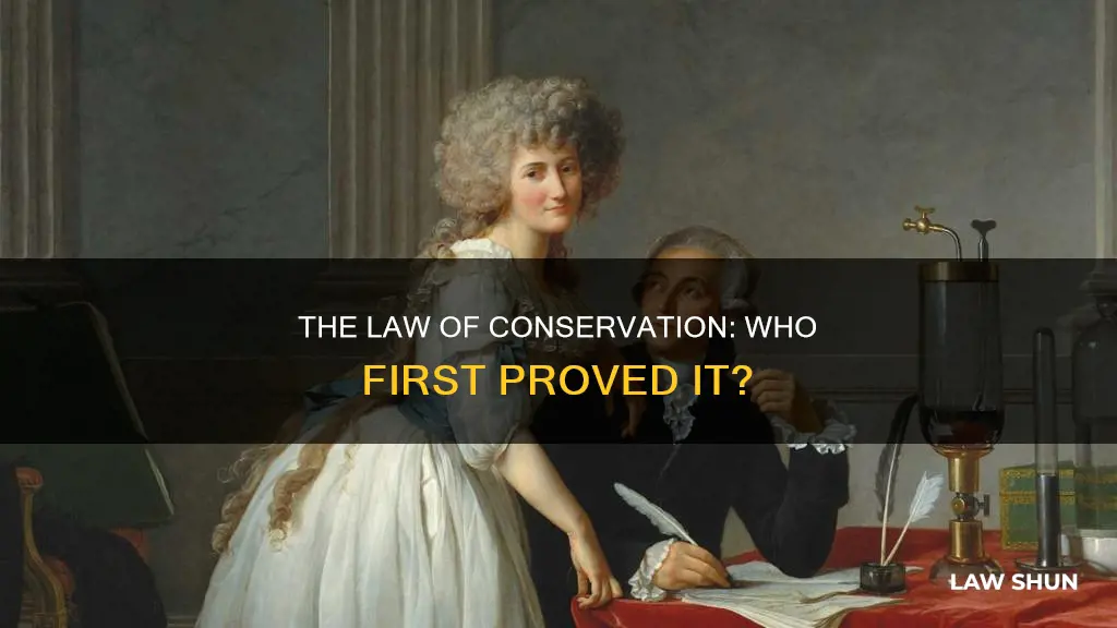 who first demonstrated the law of conservation of mass