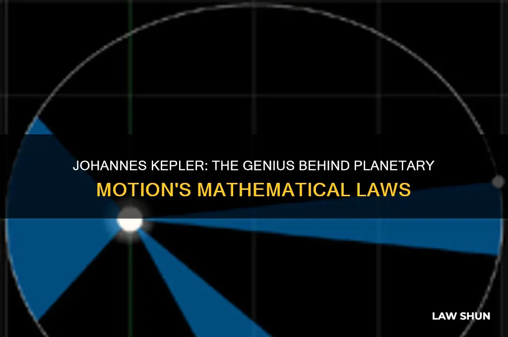 who formulated mathematical laws to describe the movements of planets
