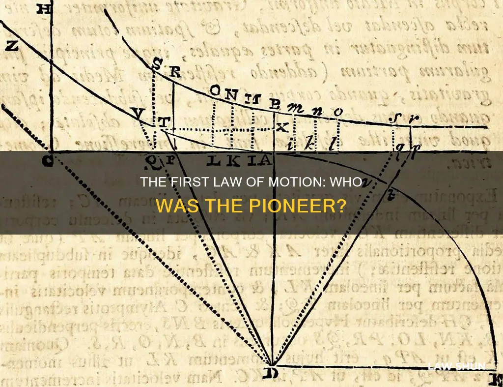 who formulated the first law of motion