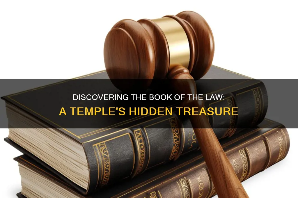 who found the book of the law in the temple