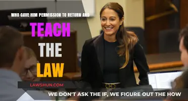 Who Authorized His Return to Teach the Law?