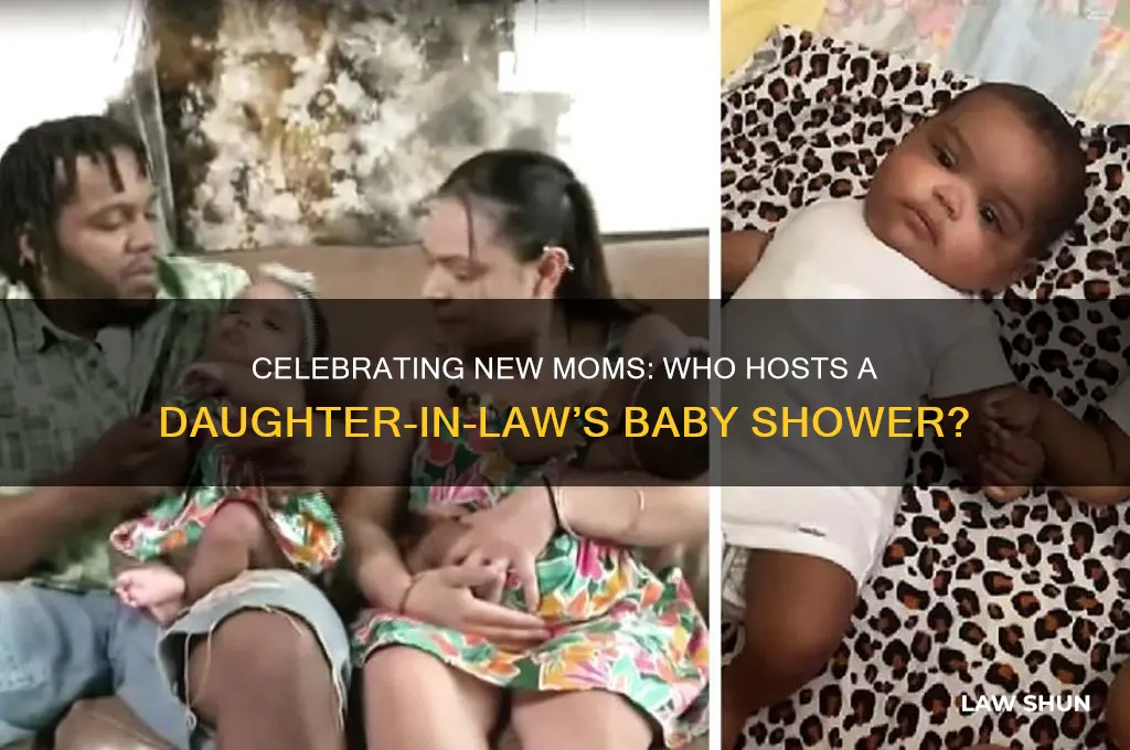 who gives a daughter in law a baby shower