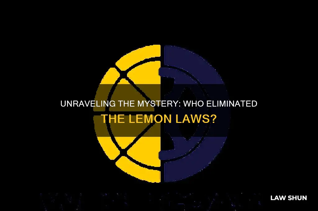 who got rid of the lemon laws