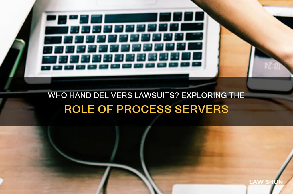 who hand delivers law suits