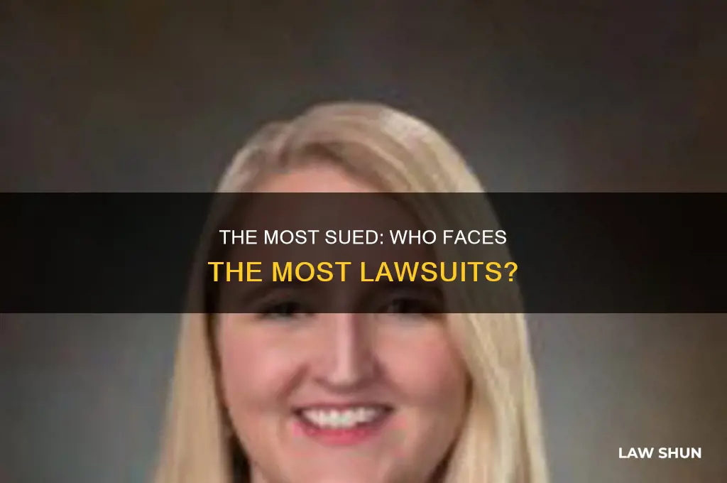 who has had the most law suits against them