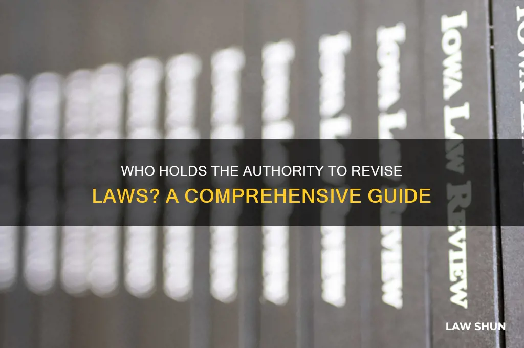 who has the power to revise laws