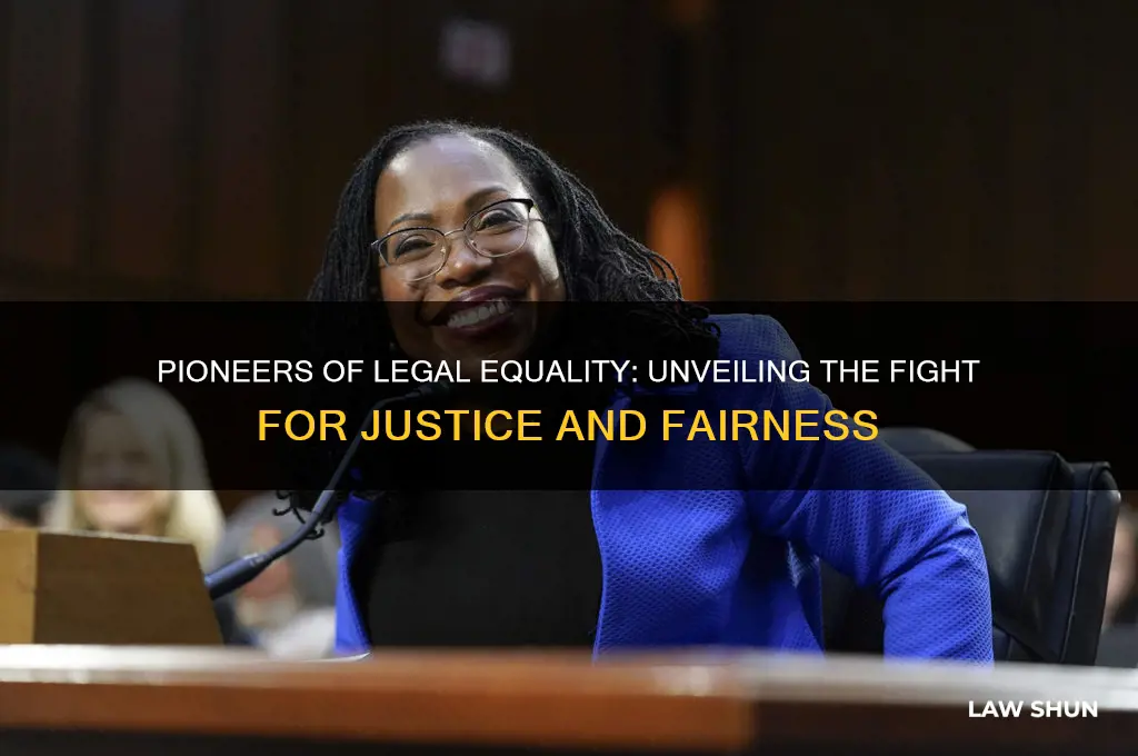 who initiated the the fight for equality before the law