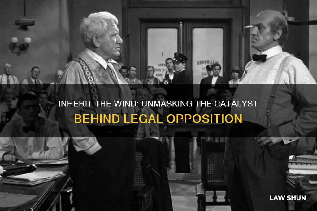 who instigated opposition to the law in inherit the wind