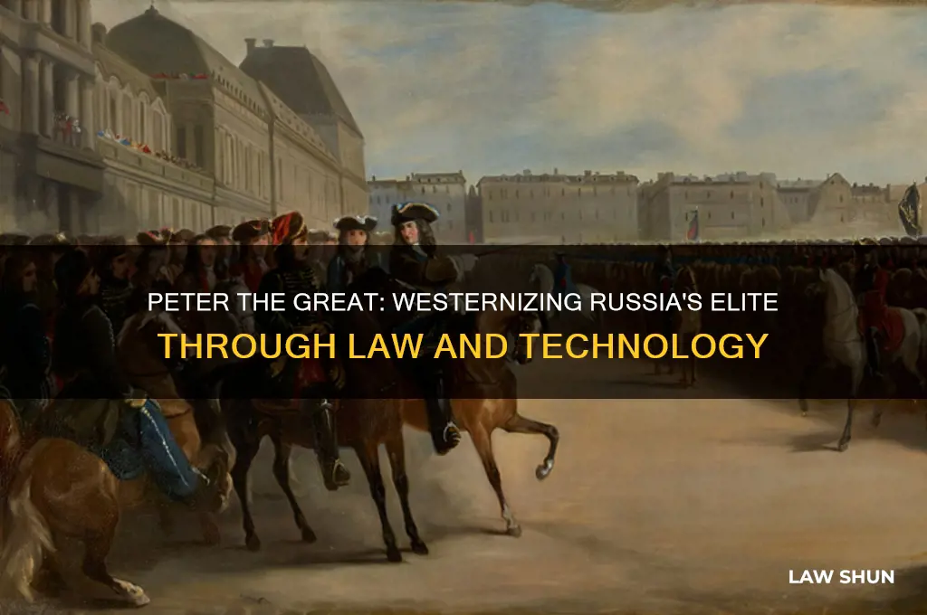 who introduced western laws and technology to the russian elite