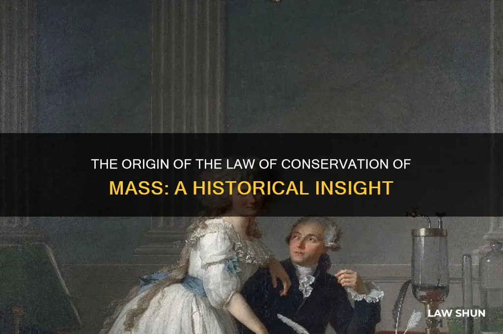 who invented law of conservation of mas