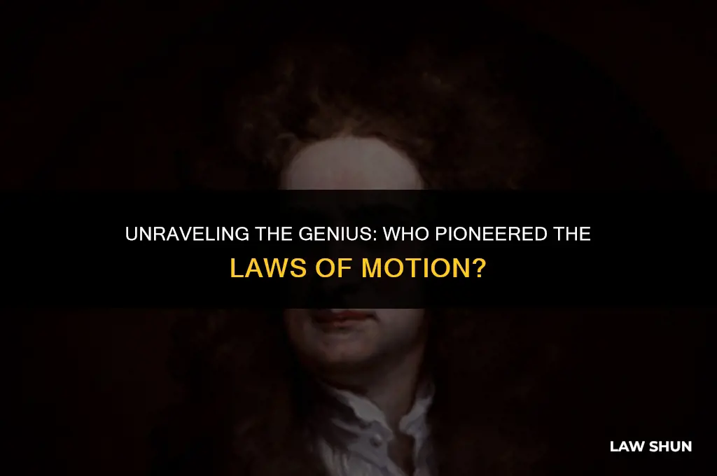 who invented the laws of motion