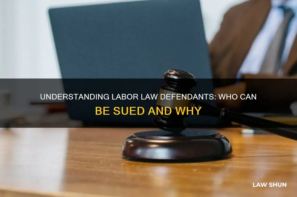 who is a labor law defendant