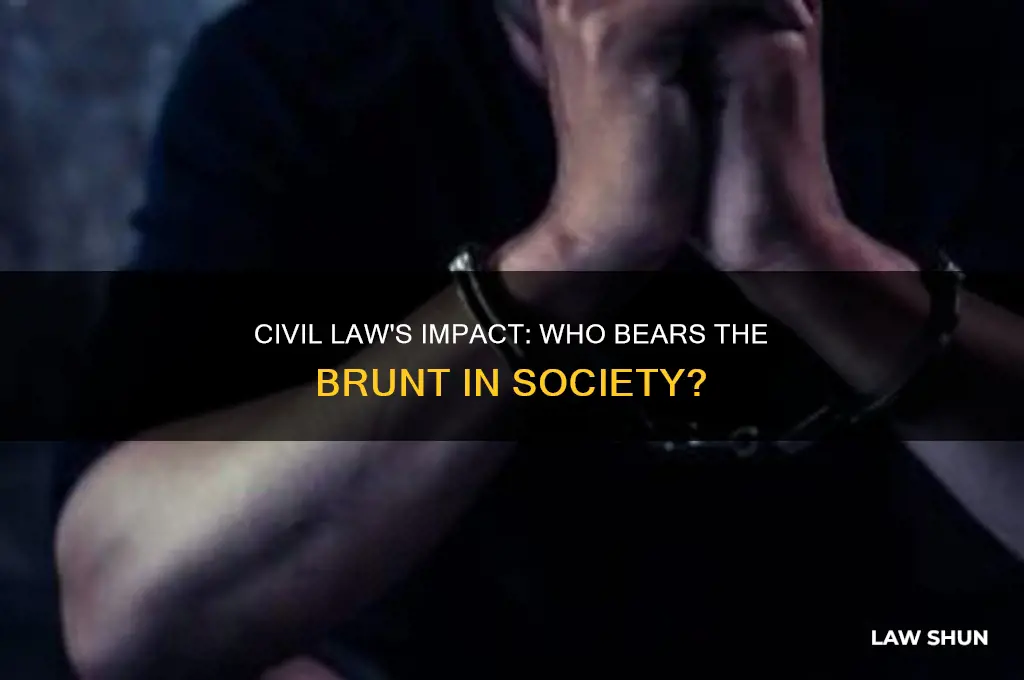 who is affected most by civil law