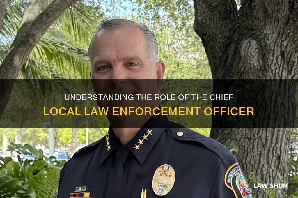 who is chief local law enforcmrnt officer