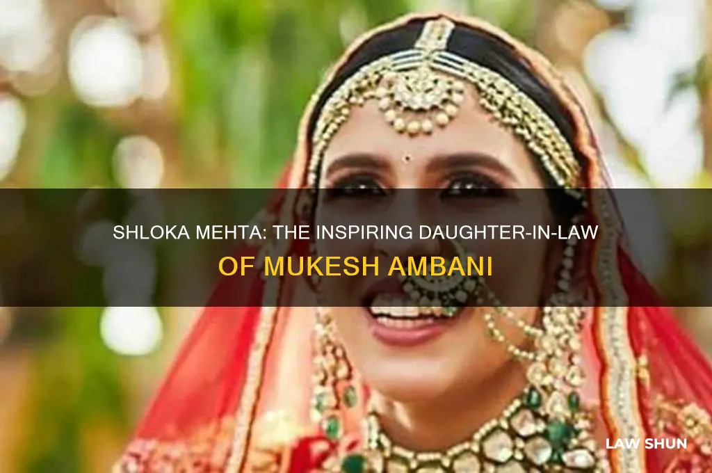 who is daughter in law of mukesh ambani