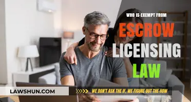 Escrow Licensing Law: Who's Exempt?