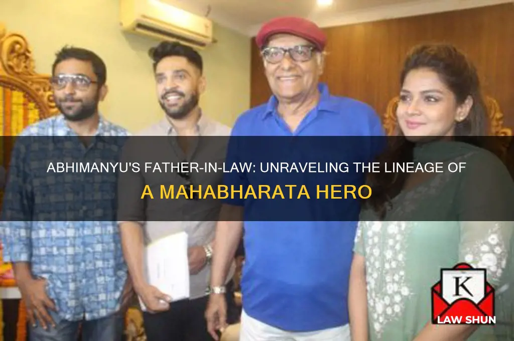 who is father in law of abhimanyu