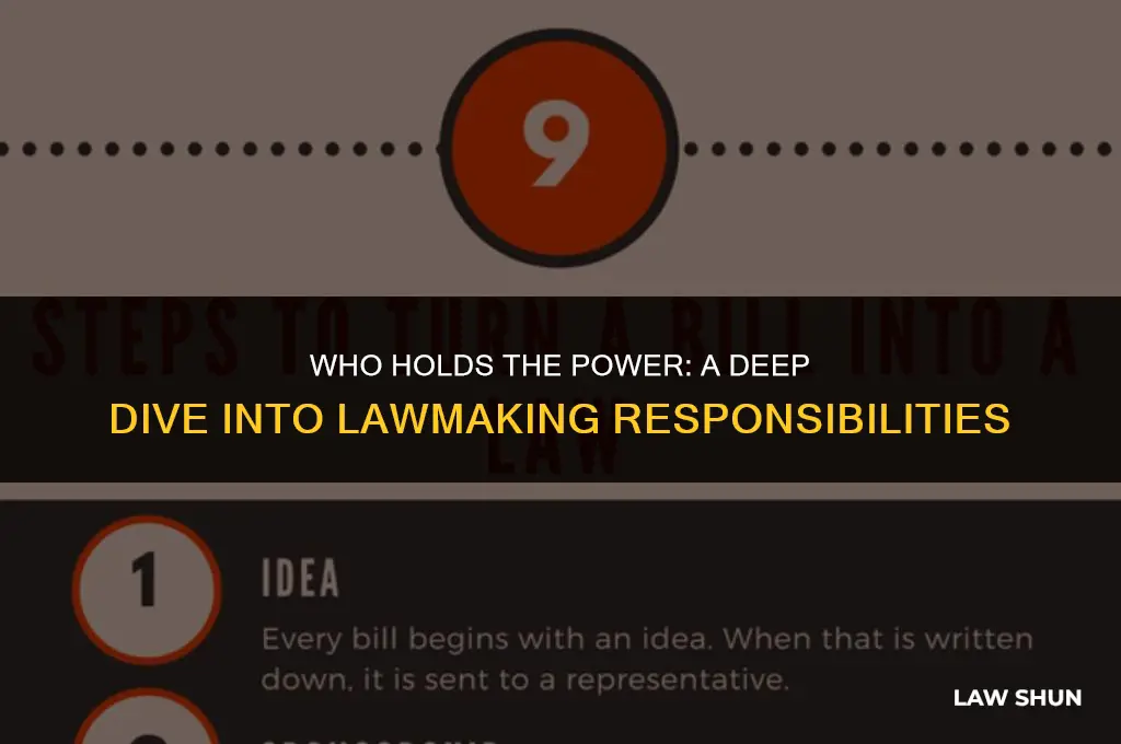 who is responsible for making laws