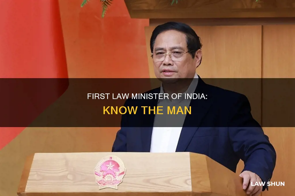 who is the 1st law minister of india