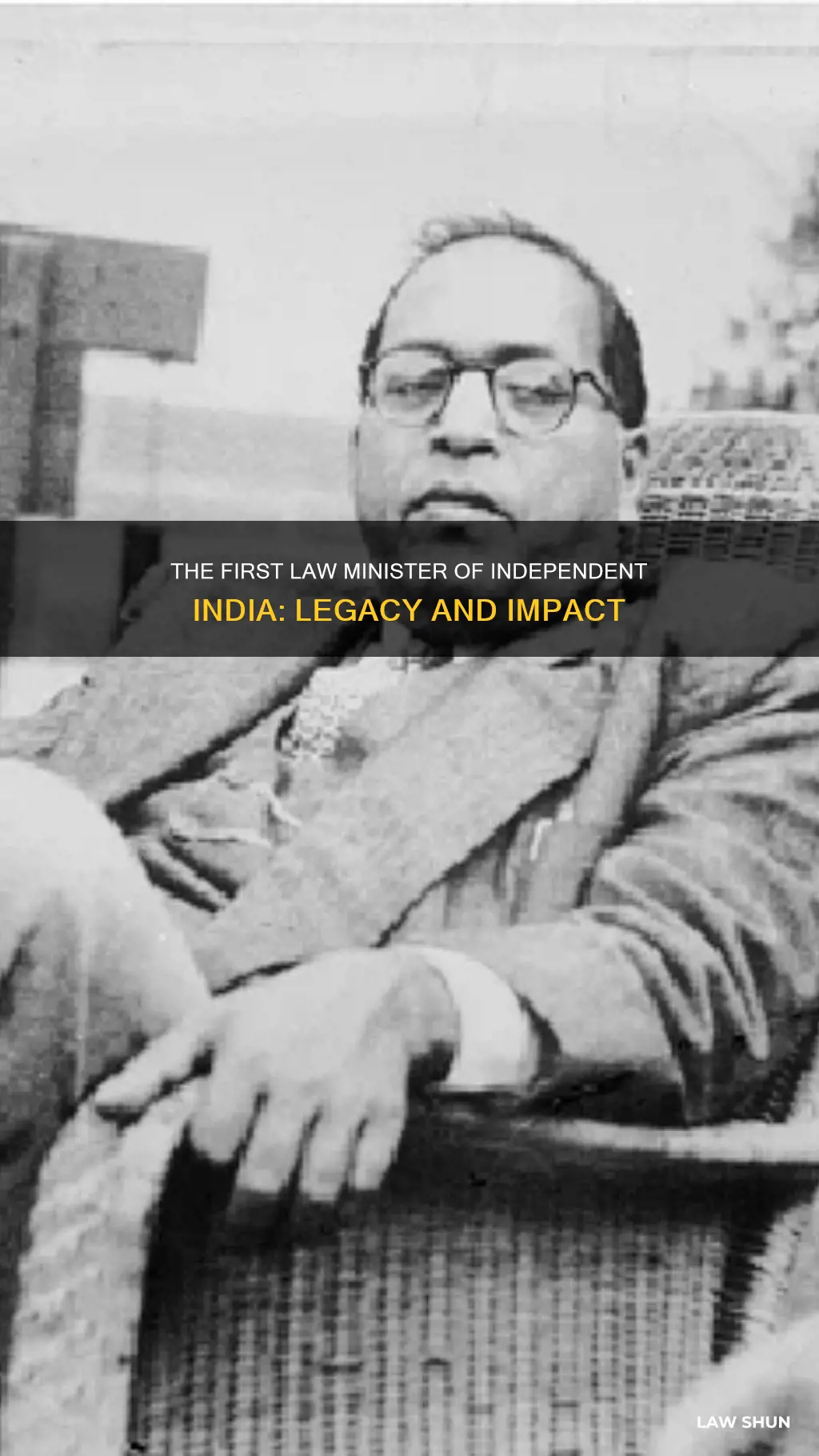 who is the first law minister of independent india