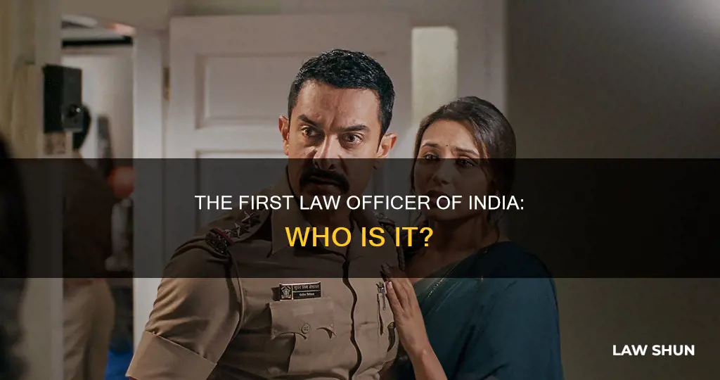 who is the first law officer of india