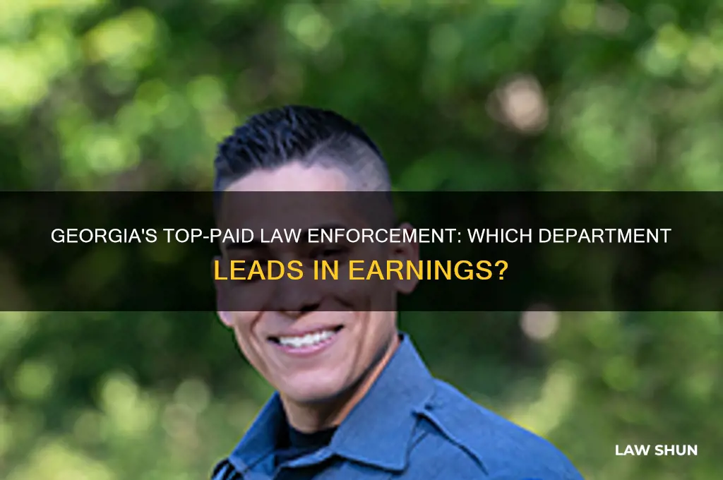 who is the highest paid law incfrocment dept in georgia