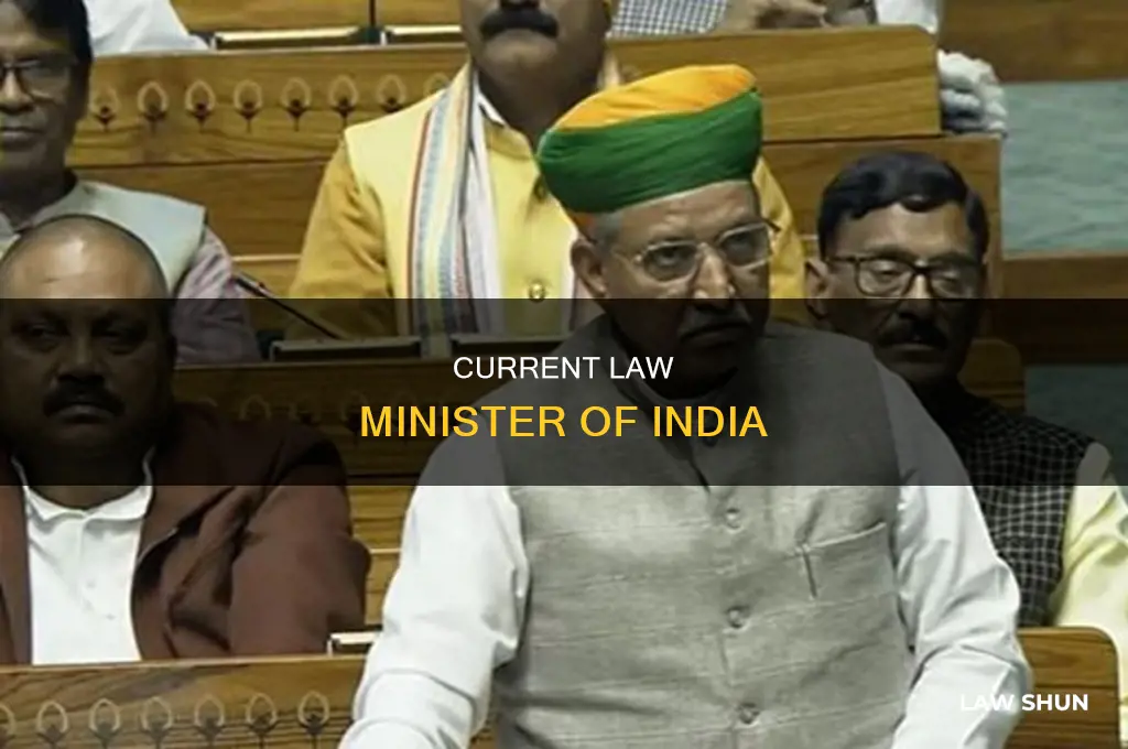 who is the law minister of india in present time