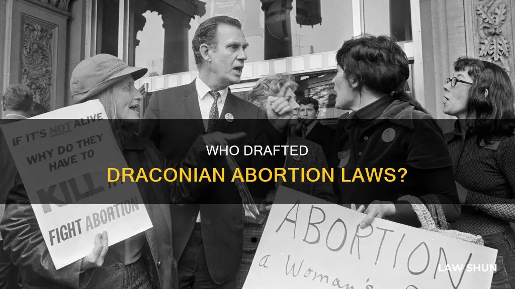 who is writing these draconian anti abortion laws