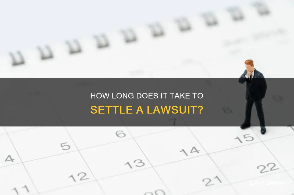who long does it take to settle law suit