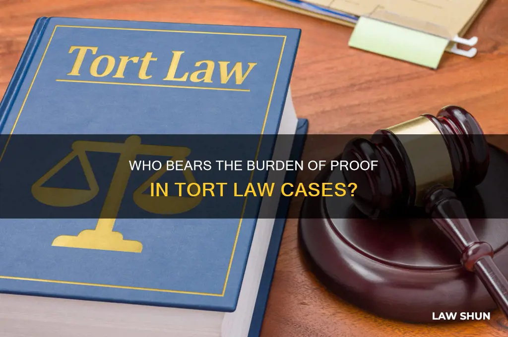 who must satisfy the burden of proof in tort law