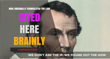 Who Formulated the Law Cited Here: Uncovering the Original Thinker