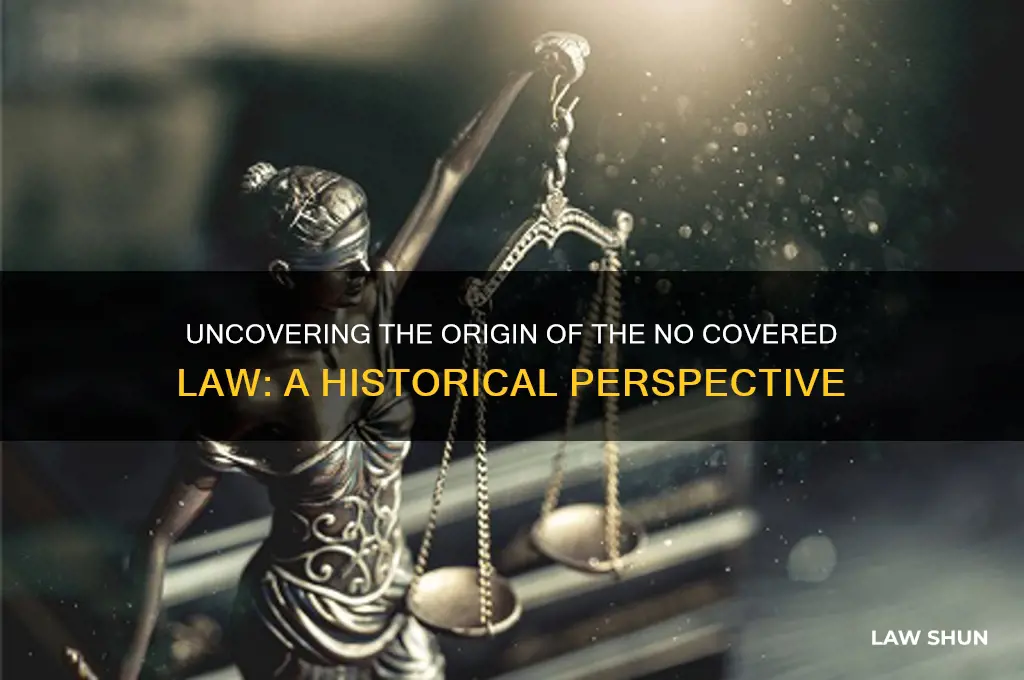 who originally formulated the law cited here no covered