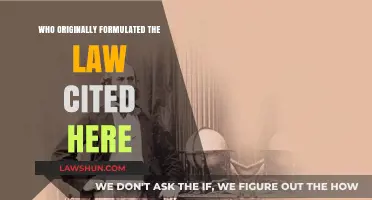 Unveiling the Originator of the Cited Law: A Historical Perspective