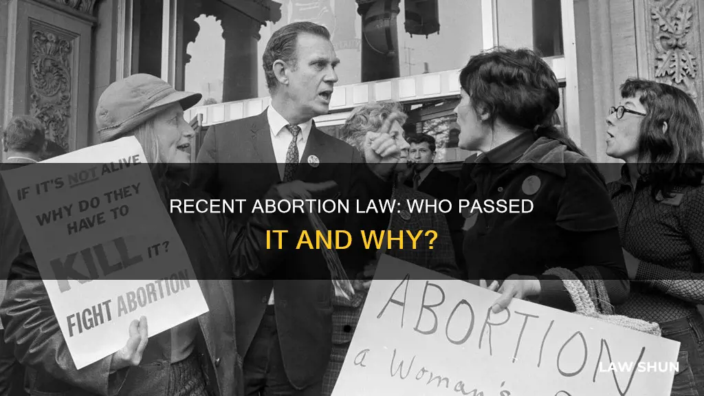 who past recent abortion law