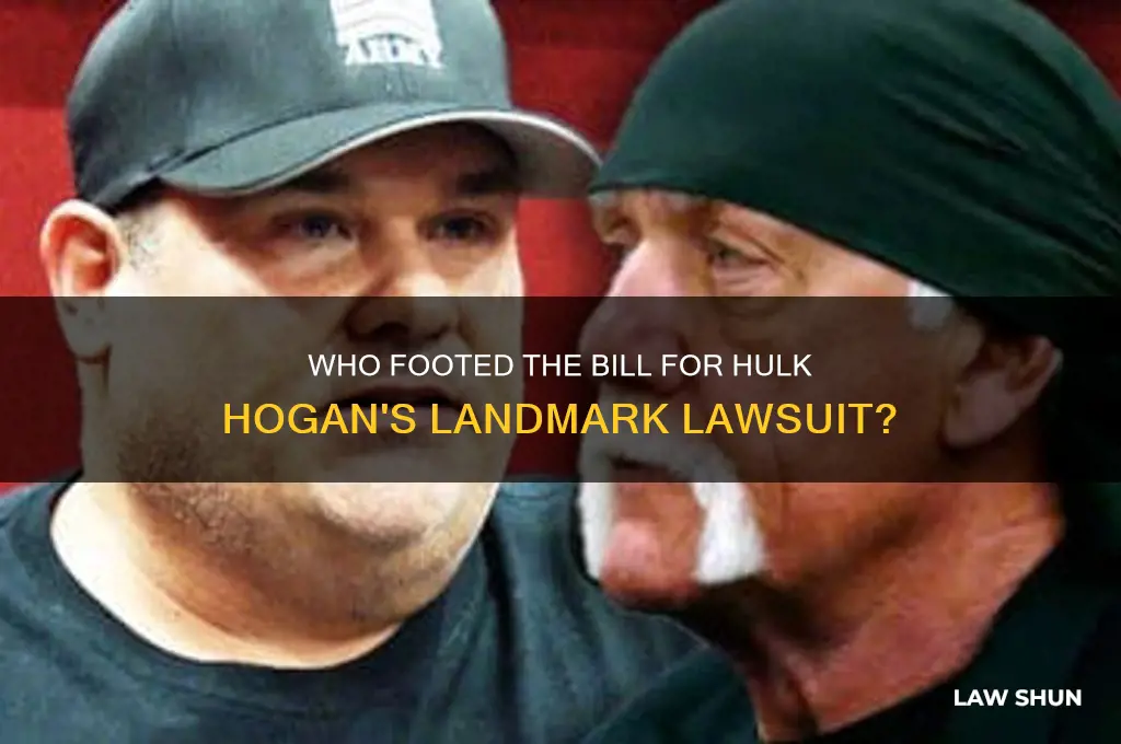 who payed for hogans law suit