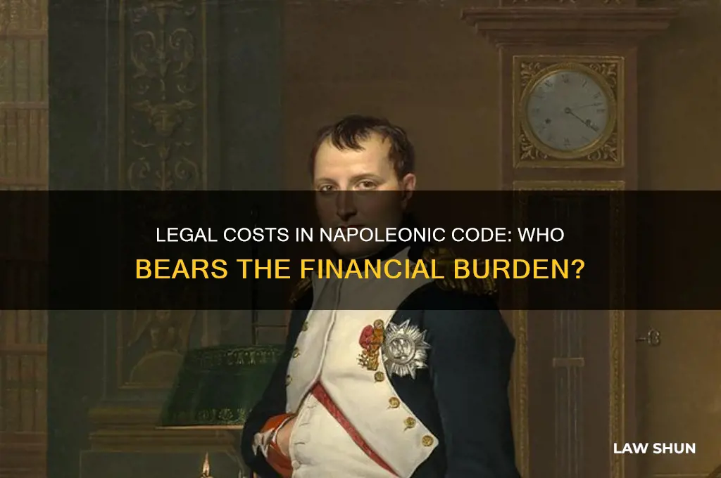 who pays legal cost in napoleonic code law