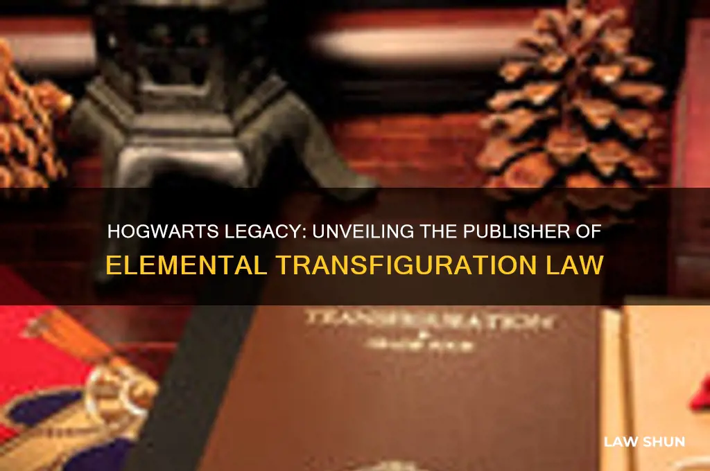 Hogwarts Legacy Unveiling The Publisher Of Elemental Transfiguration