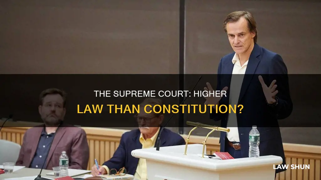 who said higher law than the constitution