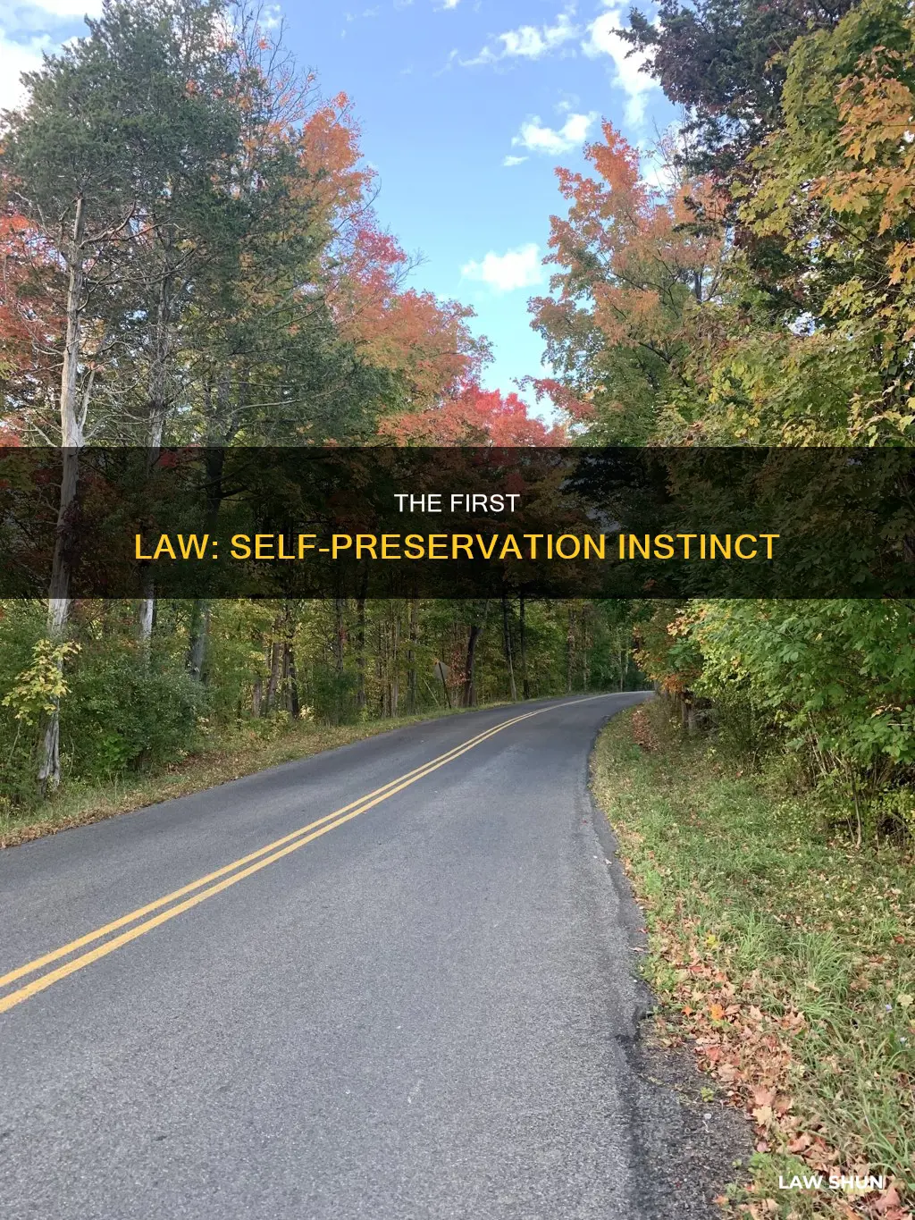 who said self preservation is the first law of nature