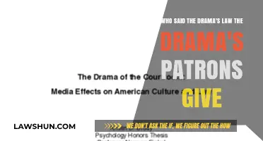 Who Coined 'Drama's Law'? Exploring the Patrons Behind the Phrase