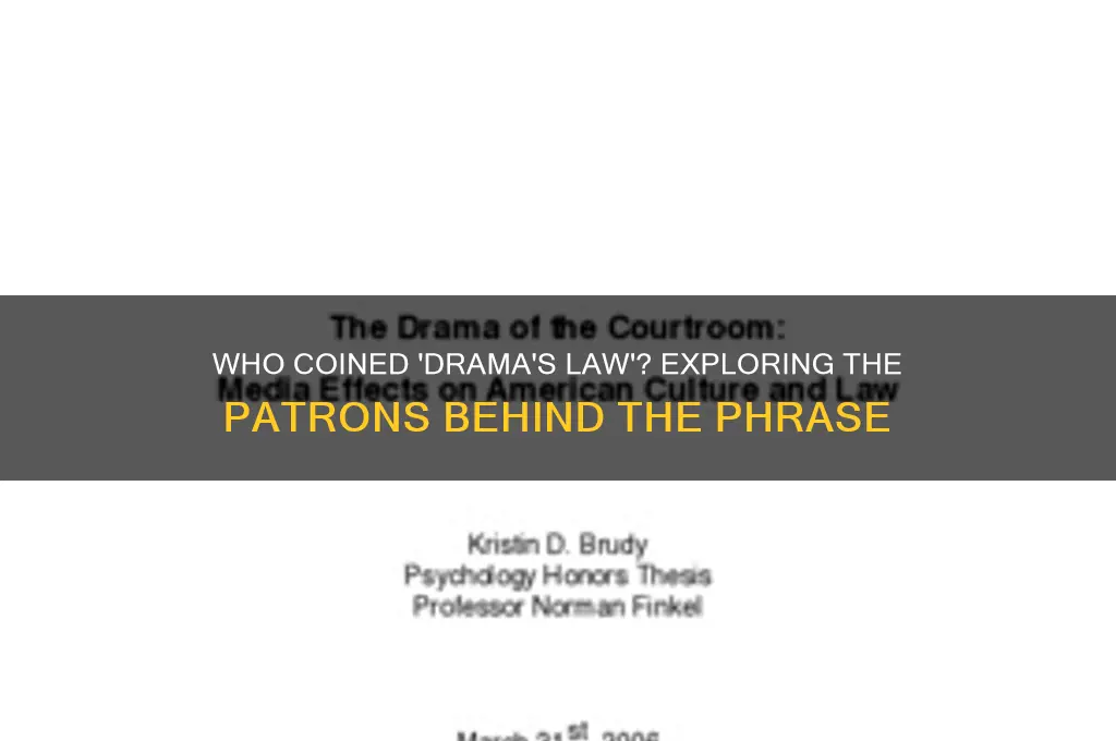 who said the drama