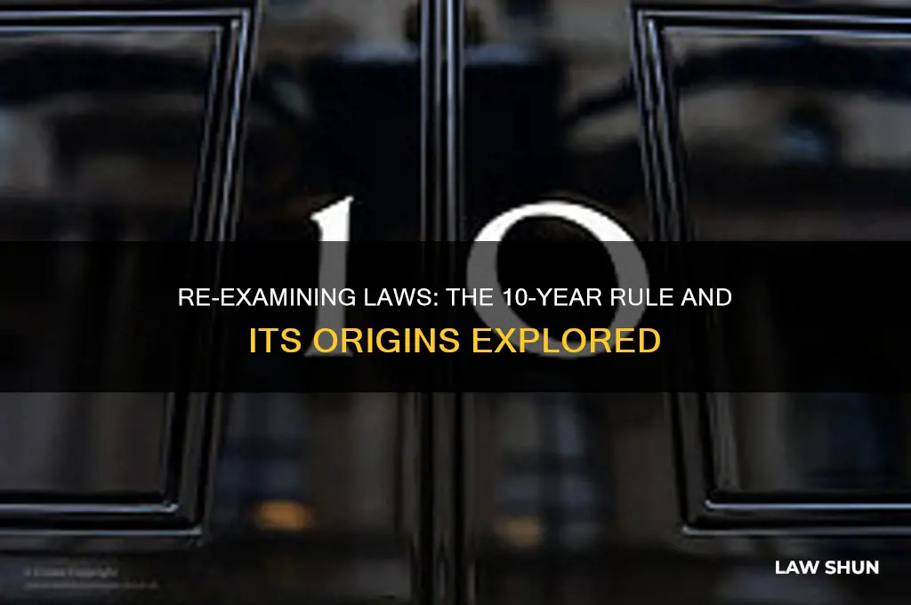 who said we should re examin laws every 10 yrs