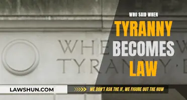 Tyranny and Law: Who Said What?