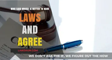 Laws and Agreement: Who Said Which is Better to Have?