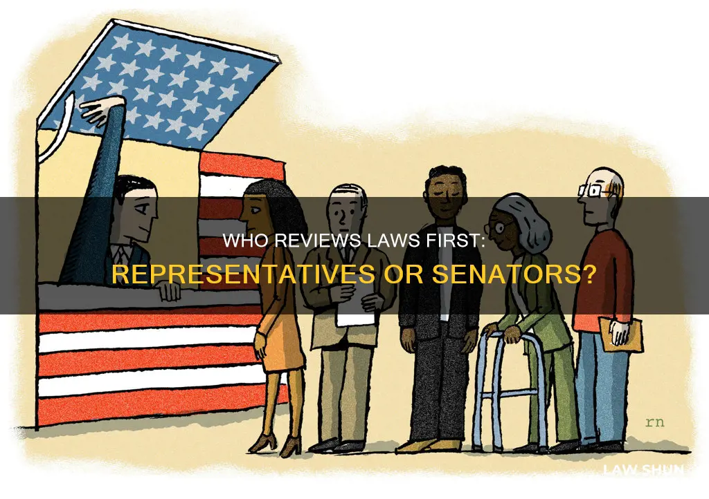 who see the laws first house representatives or senators