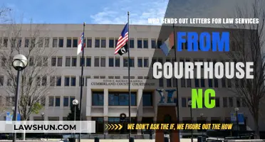 Who Sends Law Service Letters from NC Courthouses?