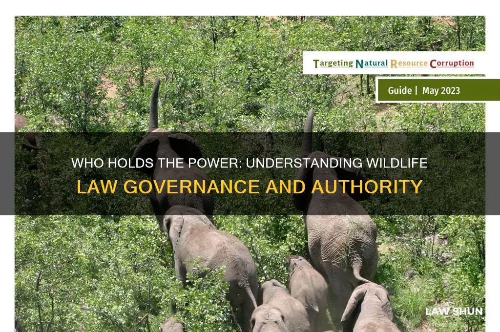 who sets the most wildlife related laws