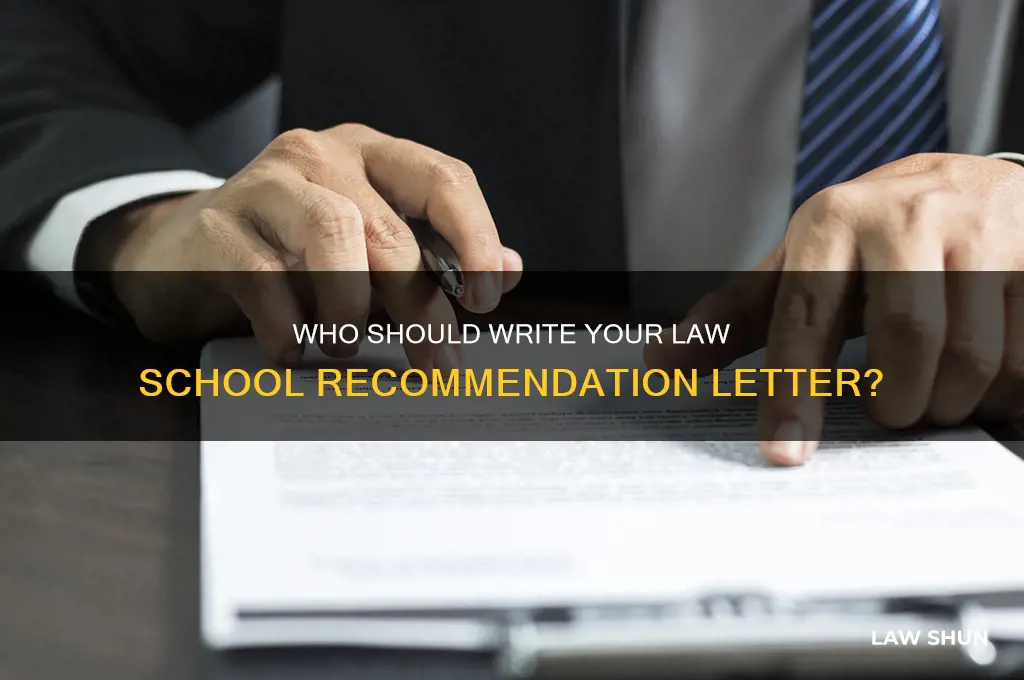 who should write law letter of rec